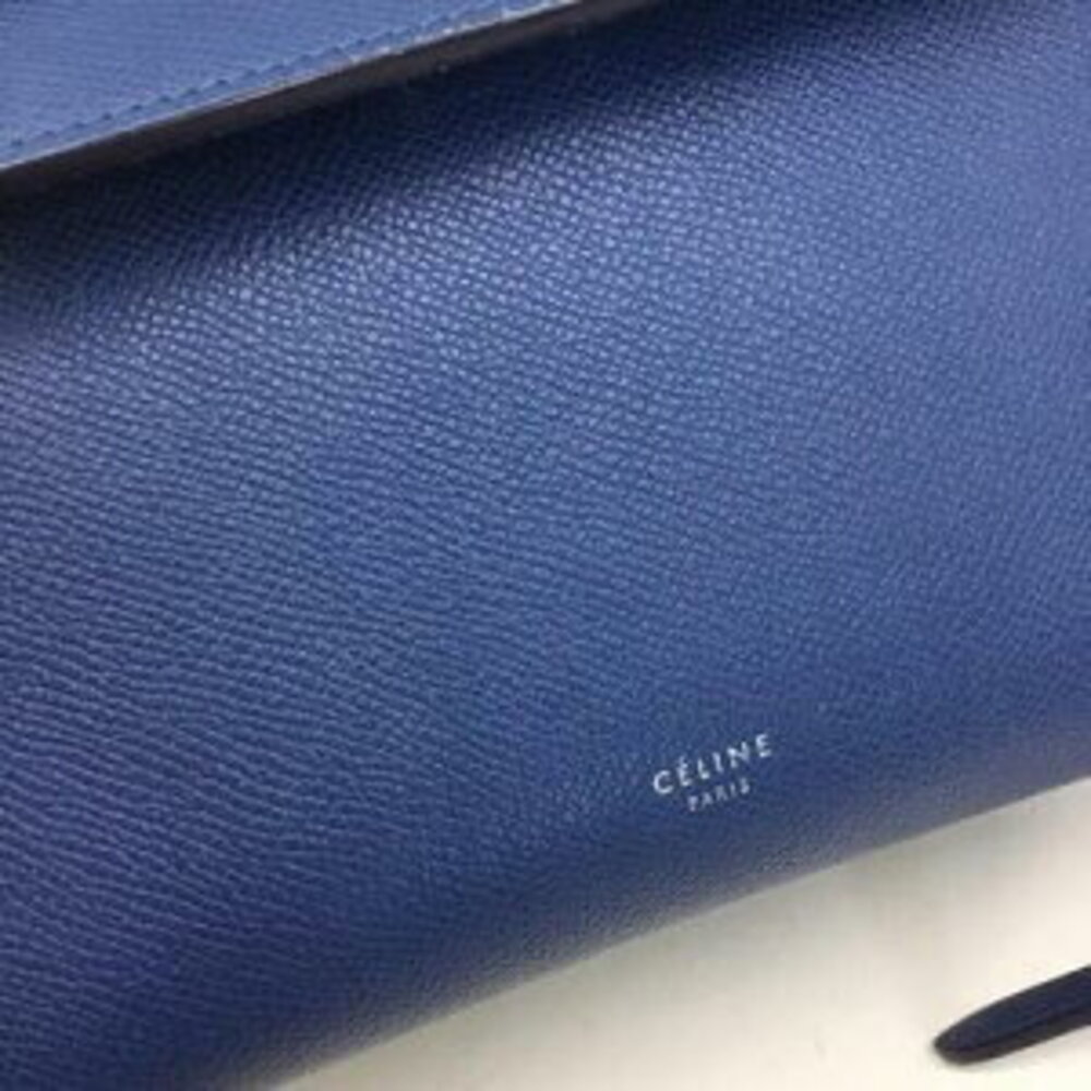Celine Belt Bag Blue Leather Handbag Shoulder - Picture 5 of 15